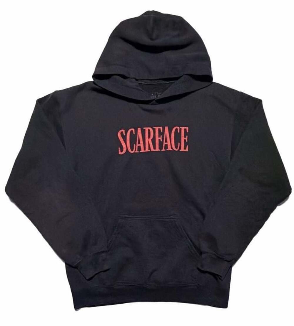 Universal Studios Scarface Tony Montana Graphic Hoodie Black